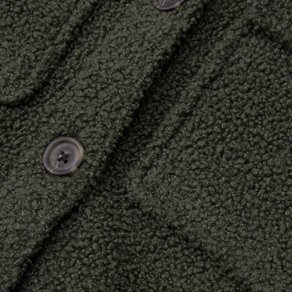 Abercrombie & Fitch XXS Green Sherpa shacket - Picture 3 of 3